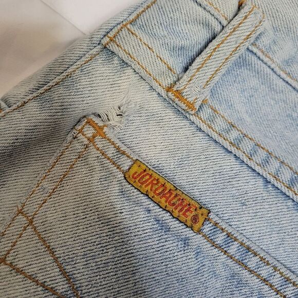 VINTAGE 90s Jordache light wash high rise tapered mom jeans 26 - Picture 10 of 13
